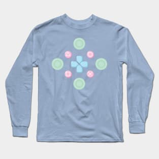 Button Masher Pastel Long Sleeve T-Shirt